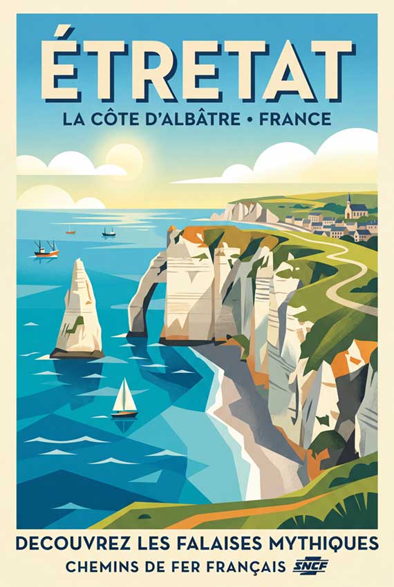 Affiche Étretat