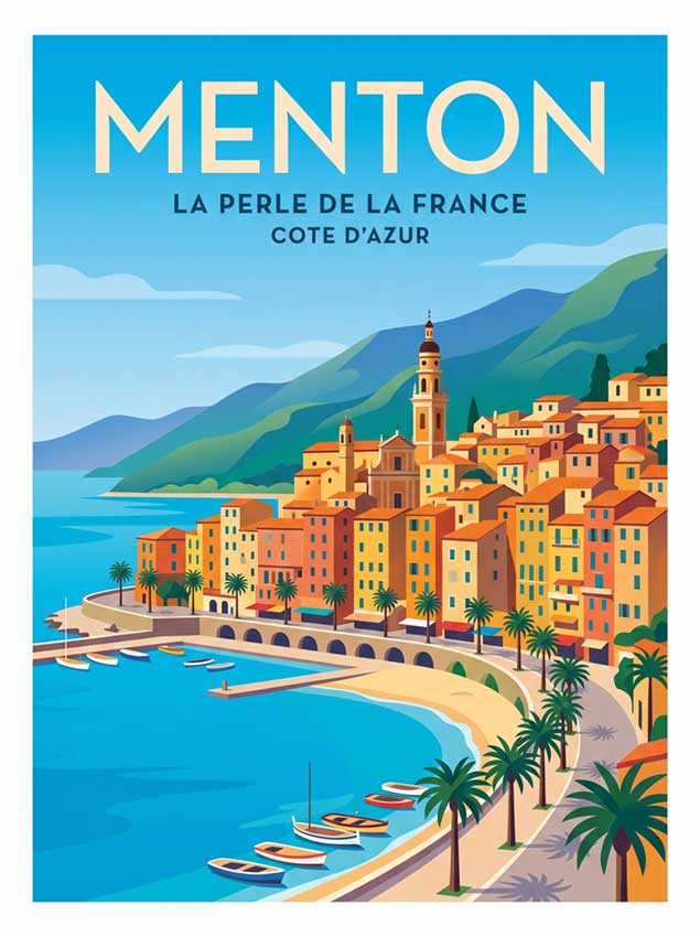 Affiche Menton