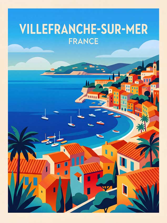 Affiche Villefranche-sur-Mer