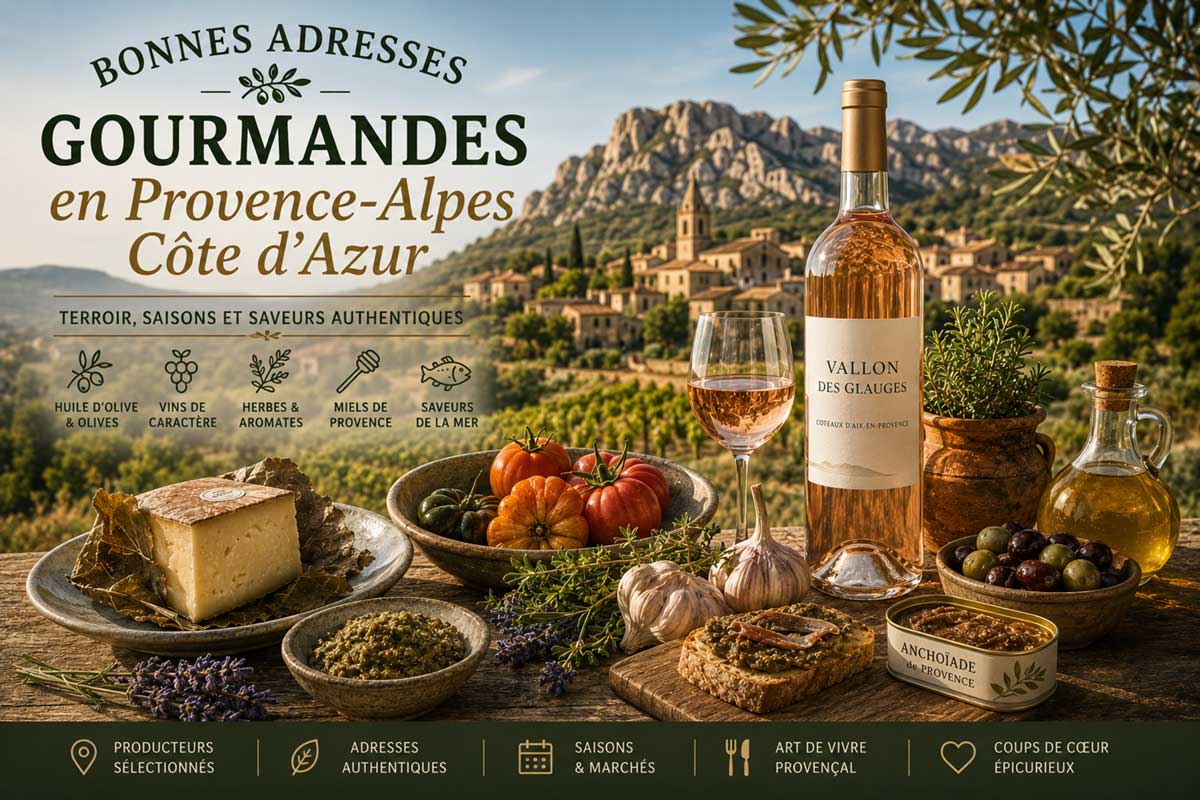 Les bonnes adresses gourmandes de Provence-Alpes-Côte d'Azur