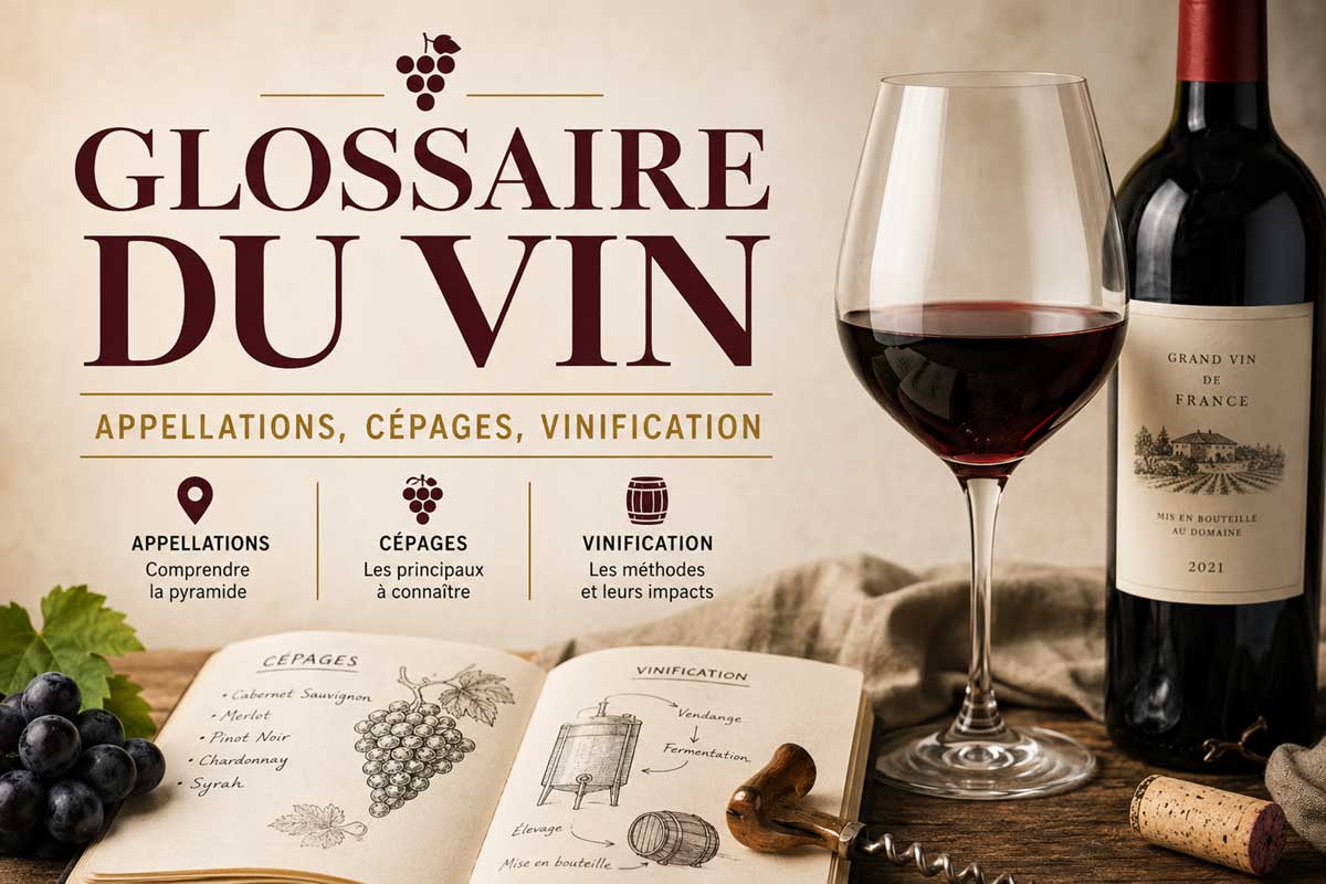 Glossaire du vin : appellations, cépages, vinification